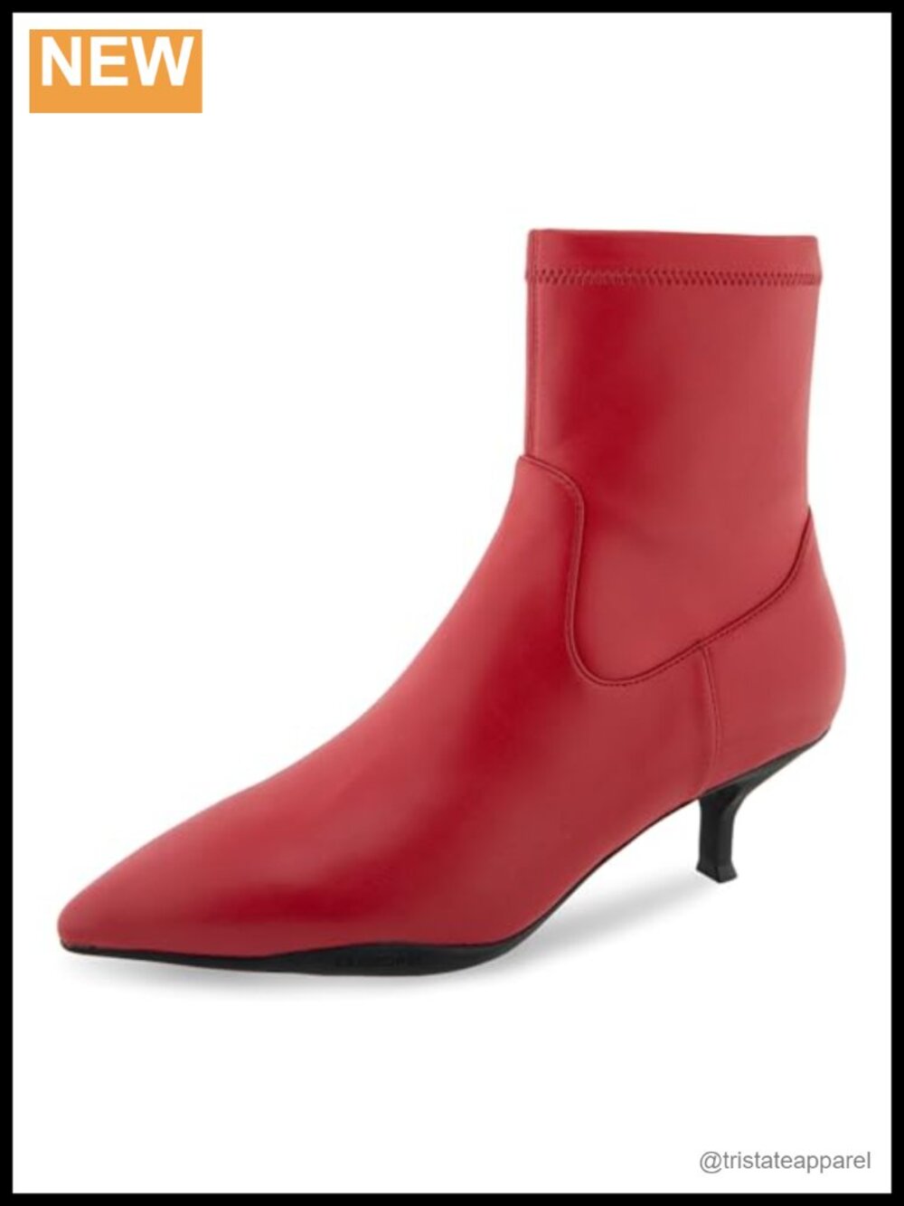 Aerosoles Lasko Kitten Heel Ankle Booties Faux Leather Pointed Toe